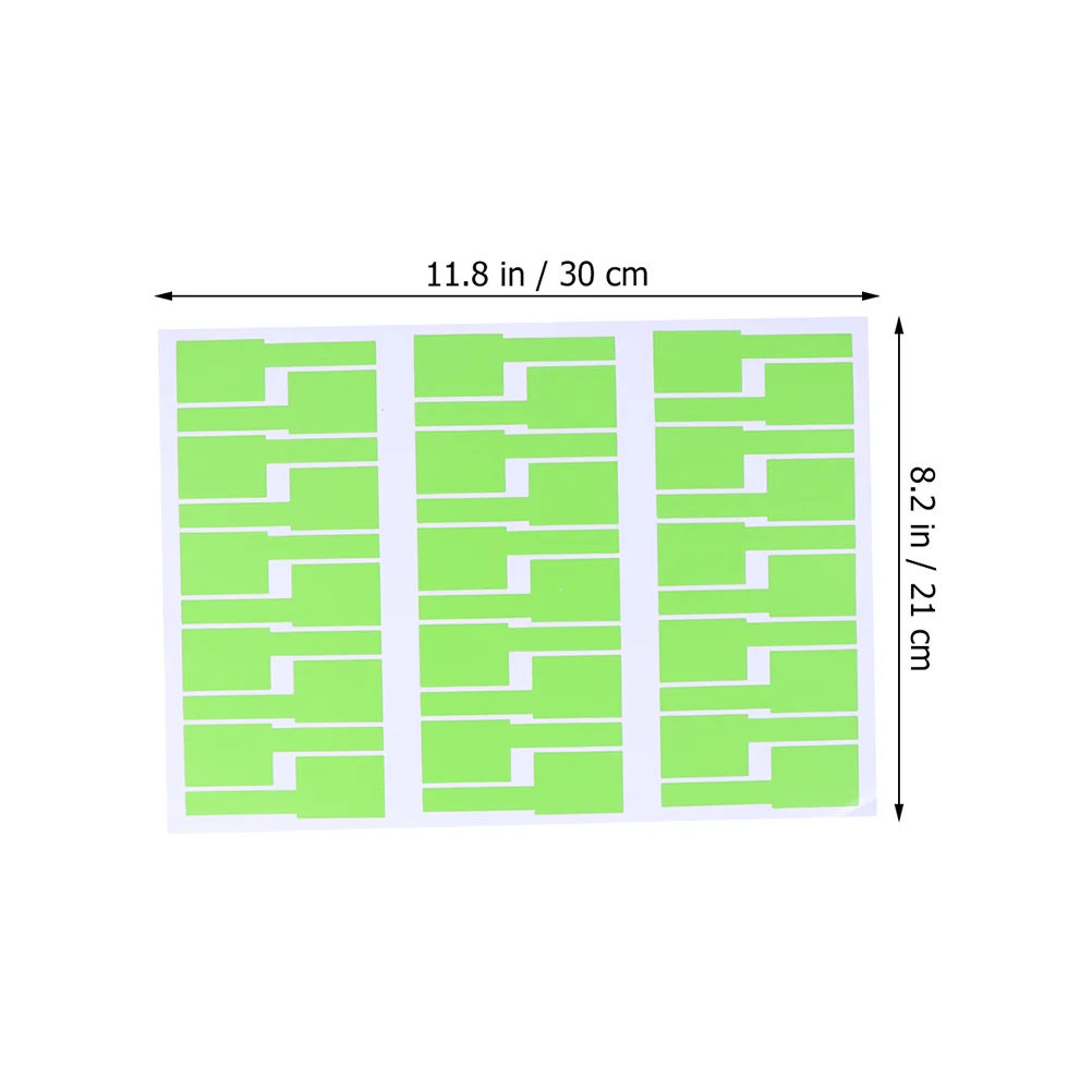 10Pcs Identification Tags Waterproof Oil Proof Flexible for Cable Organization in Various Settings Sticker