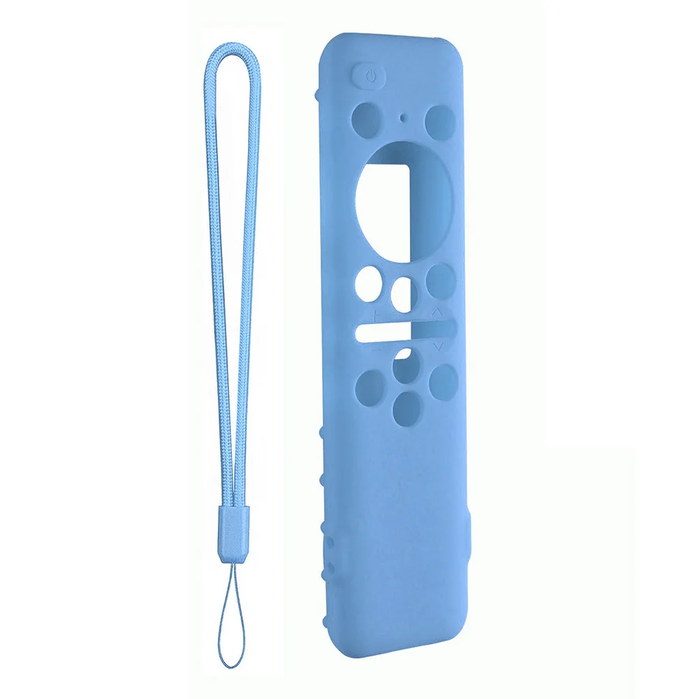 Remote Control Cover Protector Silicone Protective Sleeve with Lanyard Shockproof Anti-Slip for Samsung 8K Neo QLED HDR Smart TV