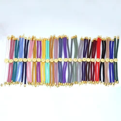 10PCS 3mm Nylon Cords Adjustable Half-Finished Bracelets Extension Tail Chain Connector For DIY Handmade Bracelet Accessories