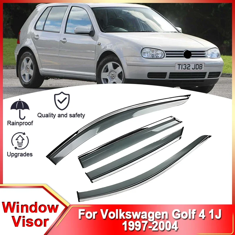 For Volkswagen VW Golf 4 Mk4 1J 1997 1998 1999 2000 2001 2002 2003 2004 Window Visors Wind Deflector Sun Guard Rain Vent Cover