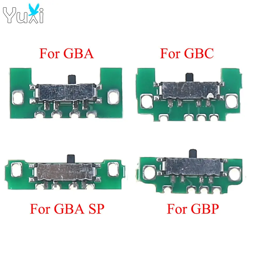 YuXi 1 Piece Replacement Power On Off Power Switch Button Board For Gameboy for GBA GBC GBP GBA SP Console