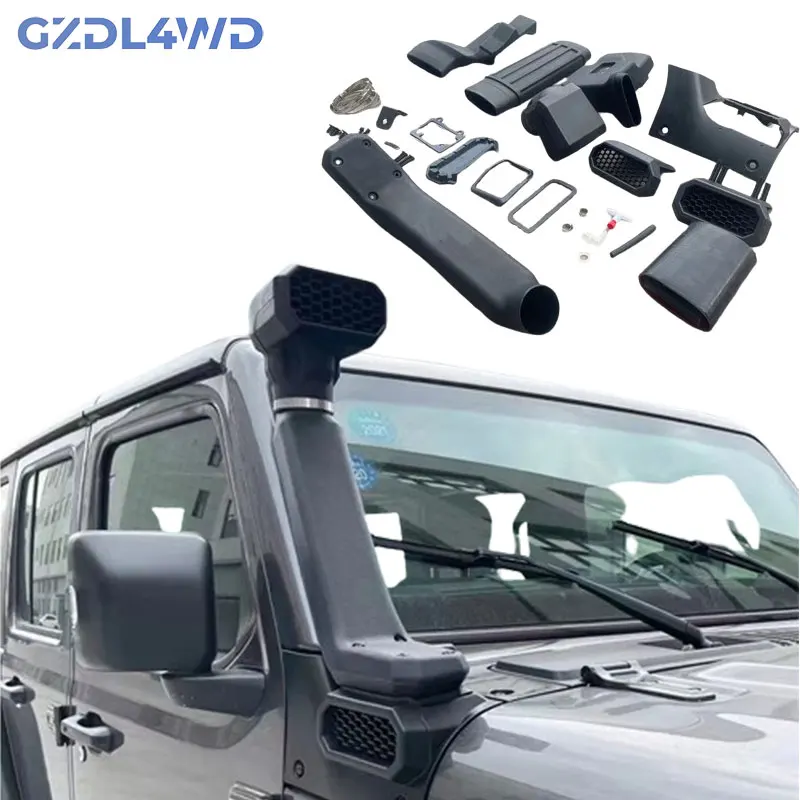 

High Quality Off Road 4x4 Exterior Accessories Car Snorkel For Wrangler JL RR 2018+ Auto Parts Air Intake Pipe Snorkel KIt