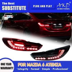 AKD Tail Lamp for Mazda 6 Atenza LED TailLight 2013-2018 Mazda6 Rear Fog Brake Turn Signal Automotive Accessories