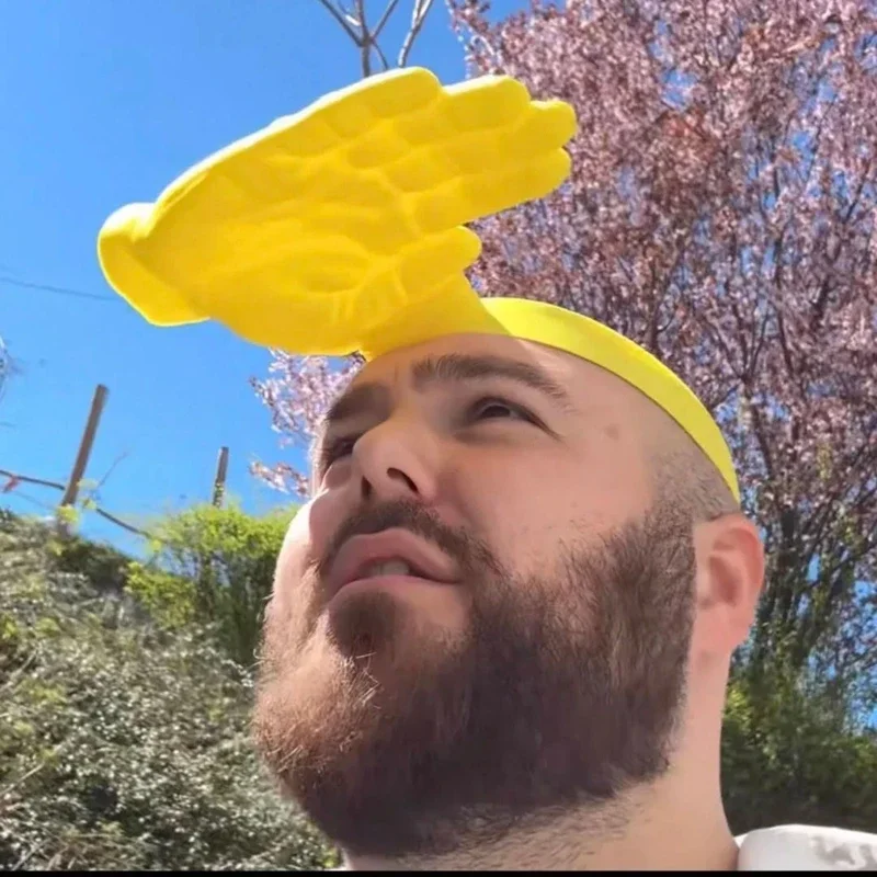 

3D-печатный солнцезащитный козырек в форме ладони, креативный портативный уличный экран от солнца для кемпинга, походов и путешествий