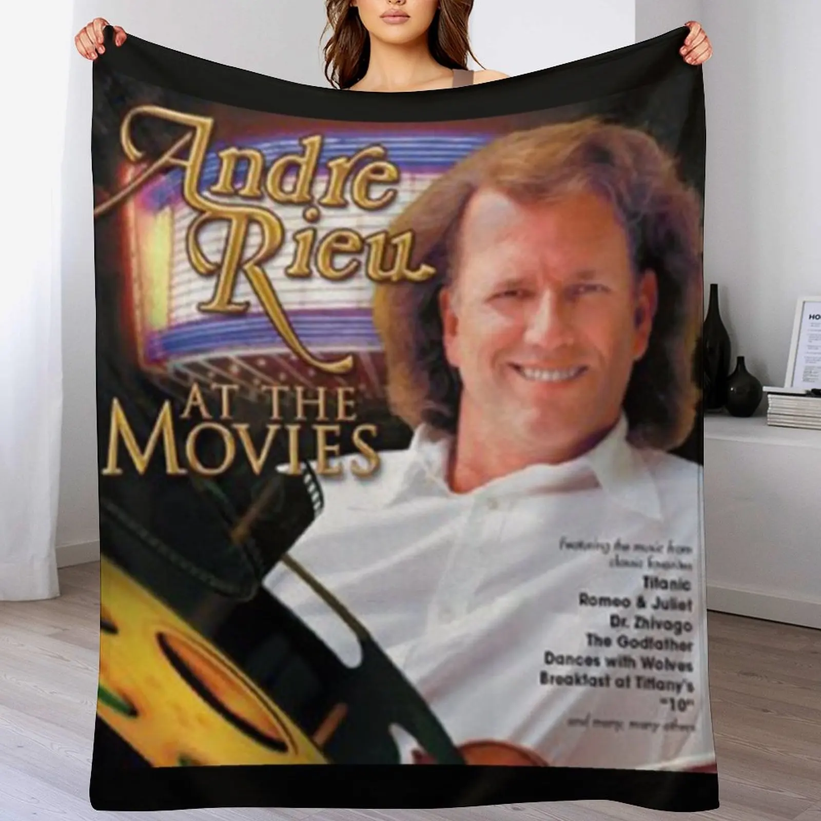 Andre Rieu Andre RieuAt The Movies Throw Blanket Summer Flannel Fabric Blankets