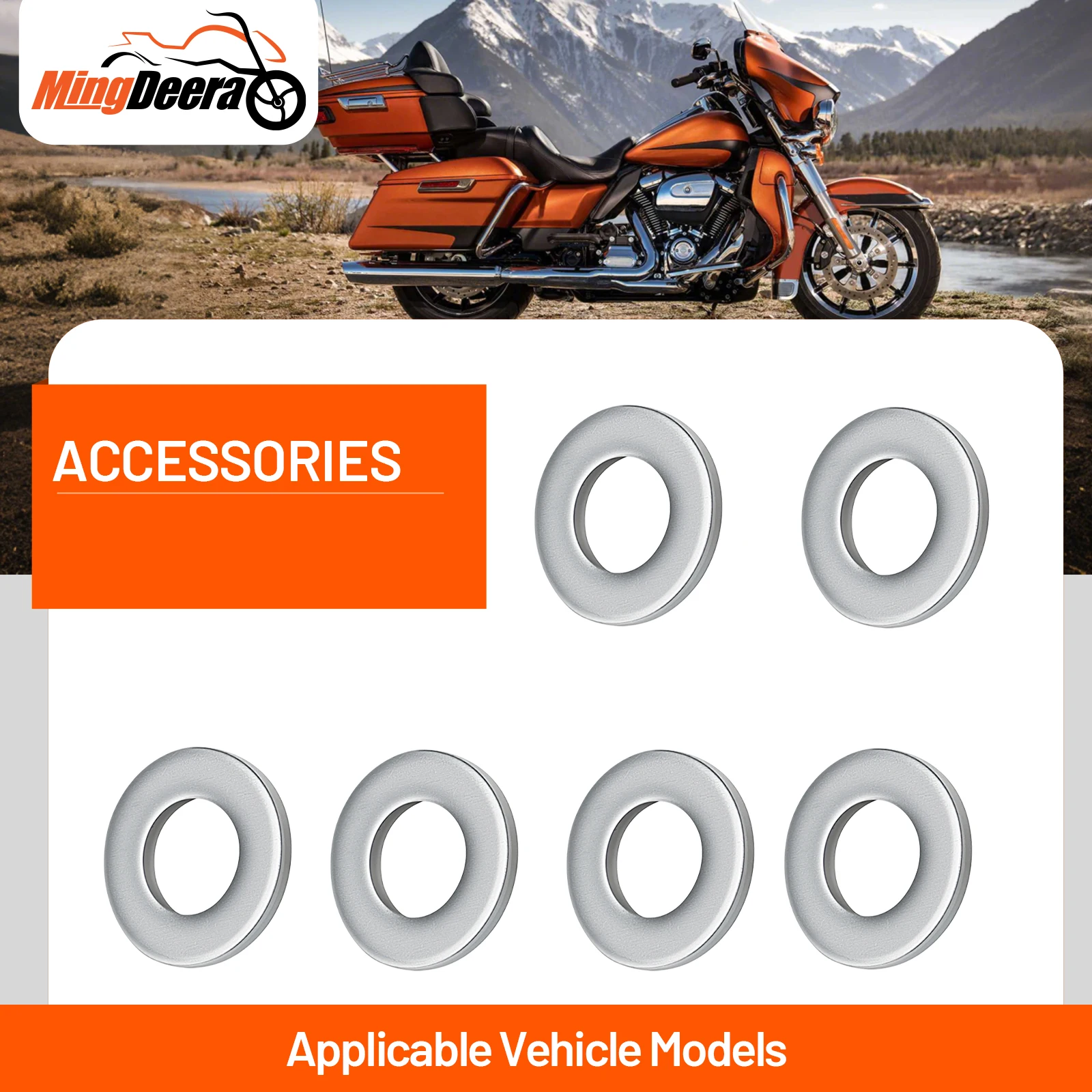 

Motorcycle Seat Screws 6PCS universal Motorcycle Seat Screws Inner 0.39in Outer 0.78in Motorcycle Bodywork Screws