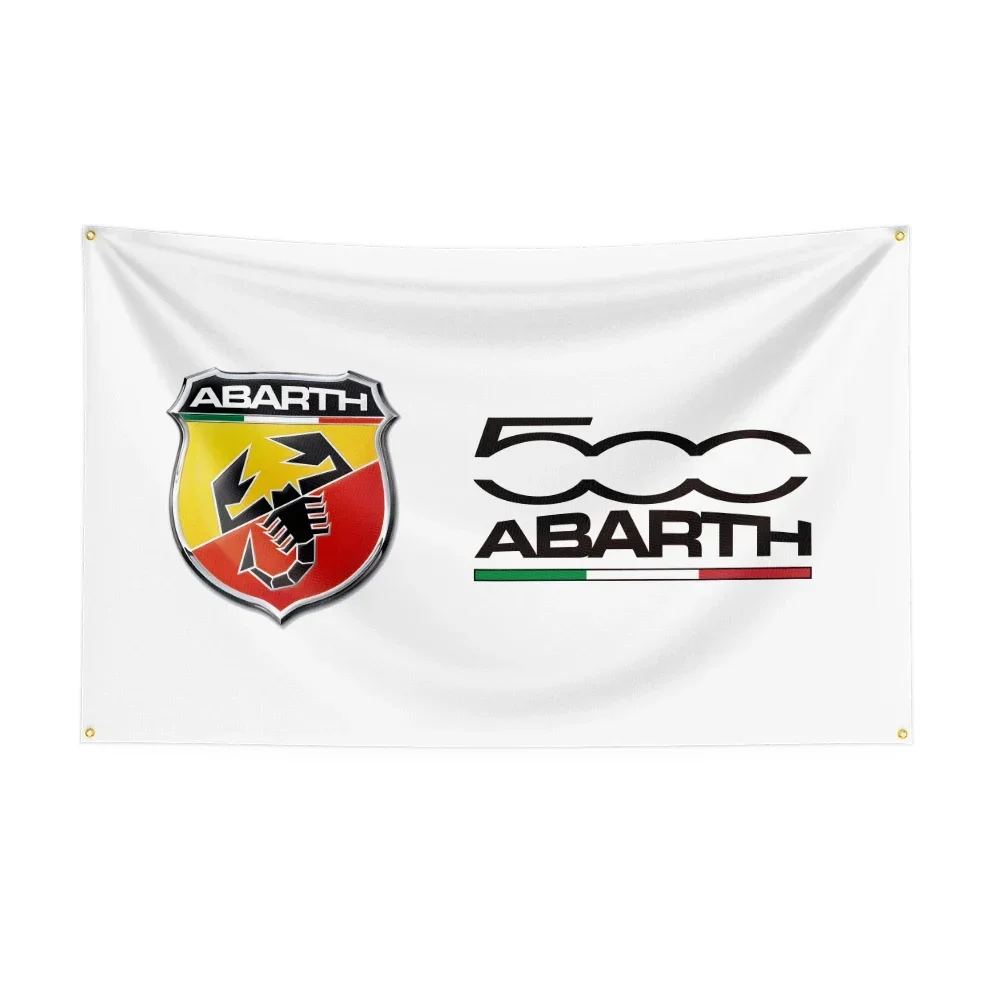 3X5 FT Abarth Flag Polyester Printed Car  Banner For Decor