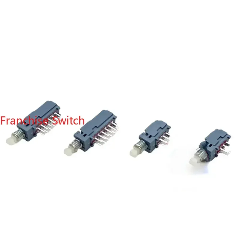 

10PCS Direct Key Switch Self-locking 2-pole 6-pin Piano Dual Locking MPN-S2-A