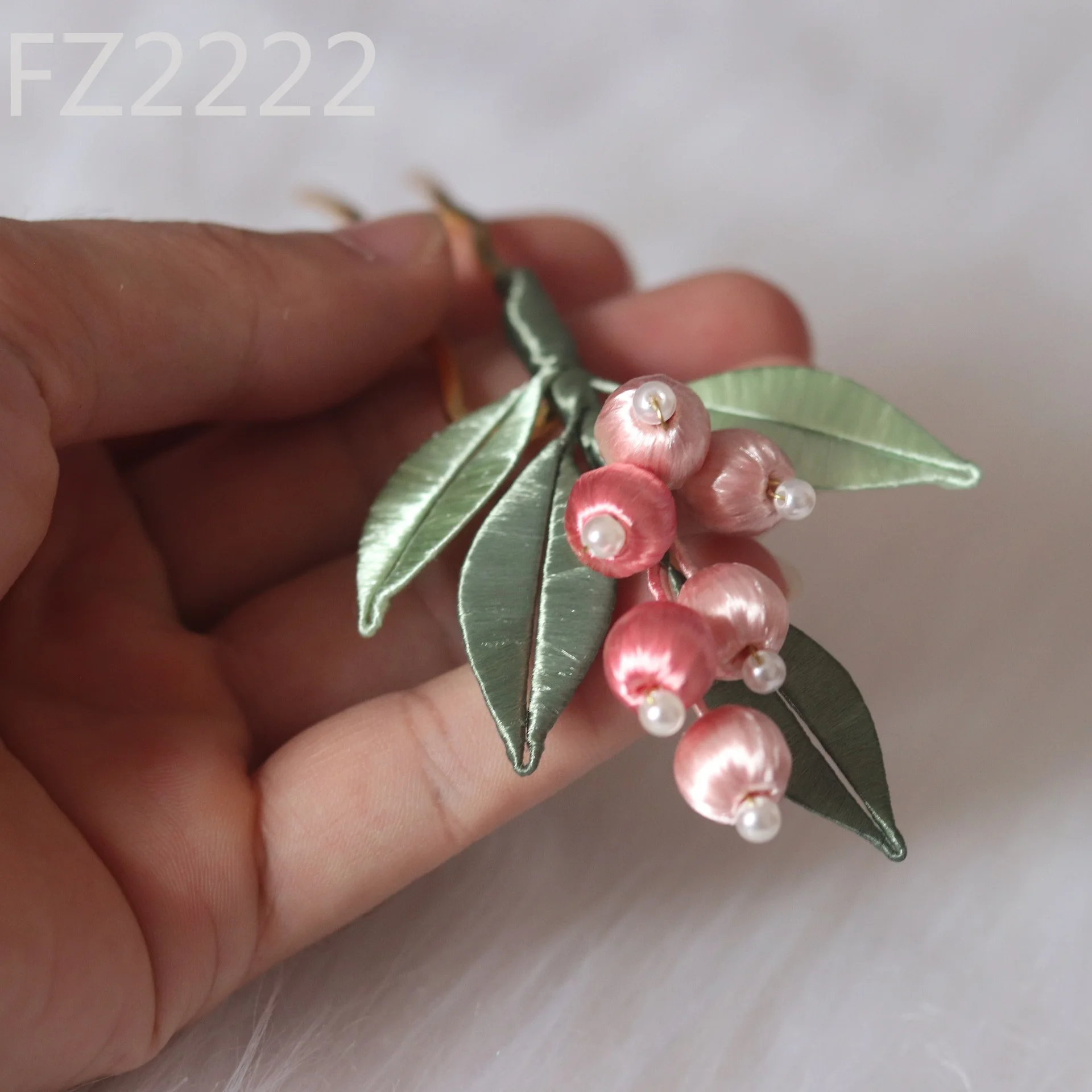 Wrapped Gardenia Small Berry Flower Hairpin Hair Accessories Antique Hairpin Retro National Style Hairpin Accessories