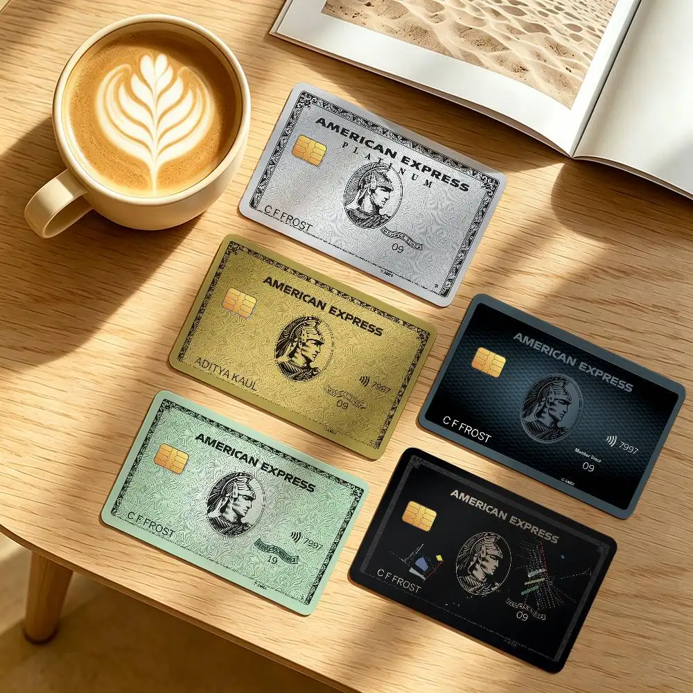 USA E-express-S Credit Card Public Transportation Cards Protective Sticker Waterproof Card Face Decoration 4PCS