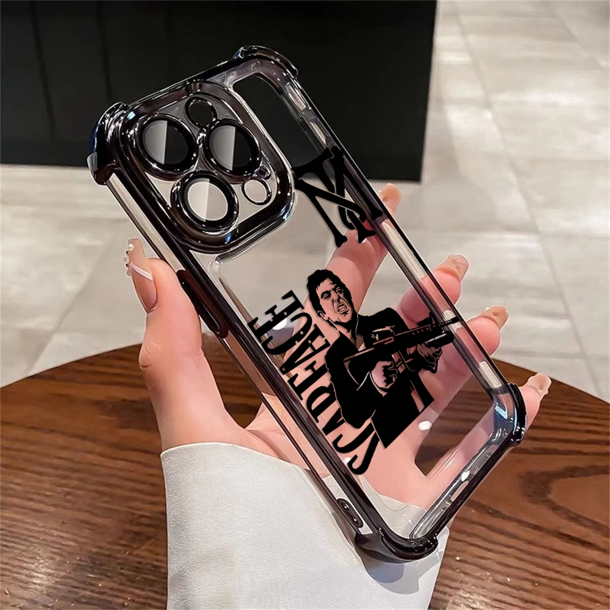 Film Scarface Phone Case For iPhone 16 15 14 13 12 11 Pro Max X XR XSMax 7 8 Plus Shockproof Clear Armor Cover