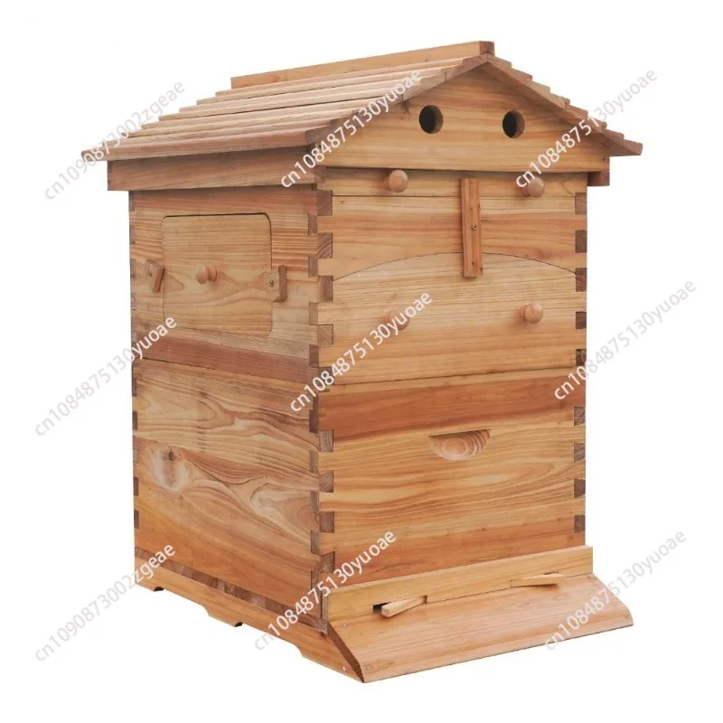 Boiled Wax Cedar Mini Self-flowing Honey Bee Hive Beekeeping Middle Bee Complete Set