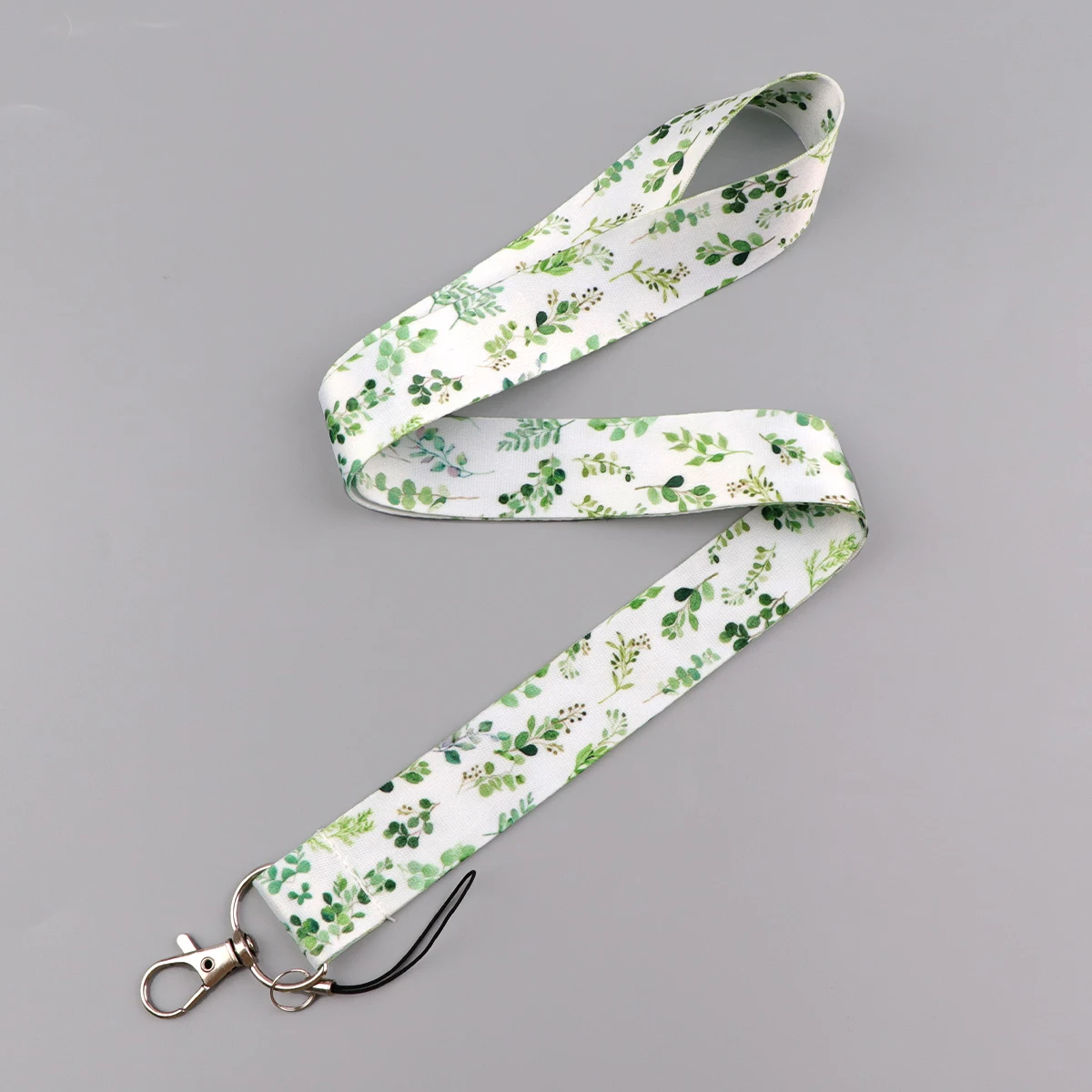 

Ремешки с зелеными листьями для ключей, шейный ремешок для карточек, брелок для спортзала, ремешок для ключей, подвесная веревка, аксессуары для телефонов своими руками