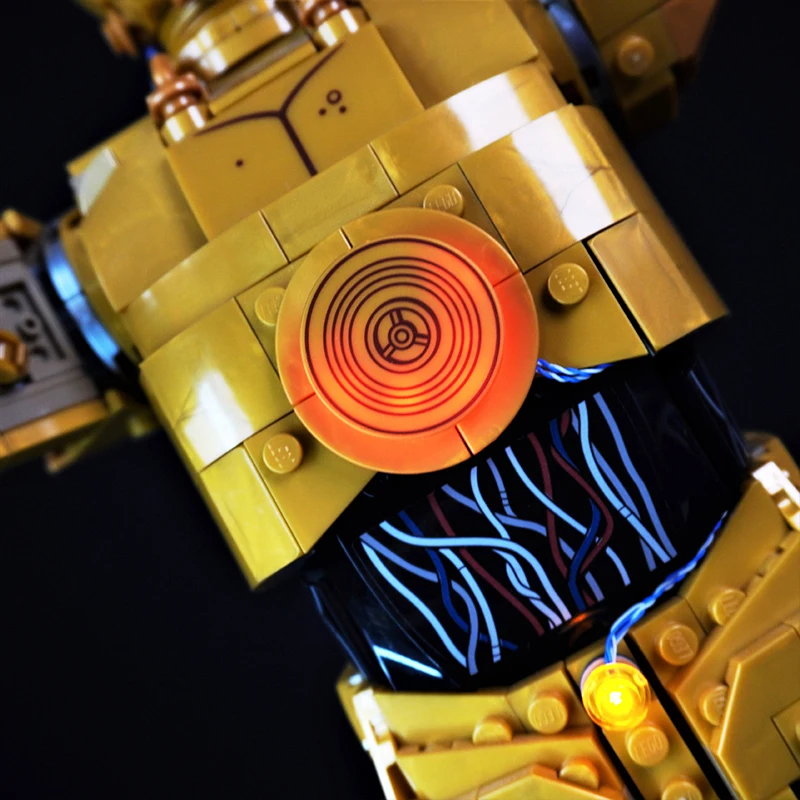 Zestaw oświetlenia LED DIY do LEGO 75398 Robot (tylko oświetlenie LED, bez modelu klocków)