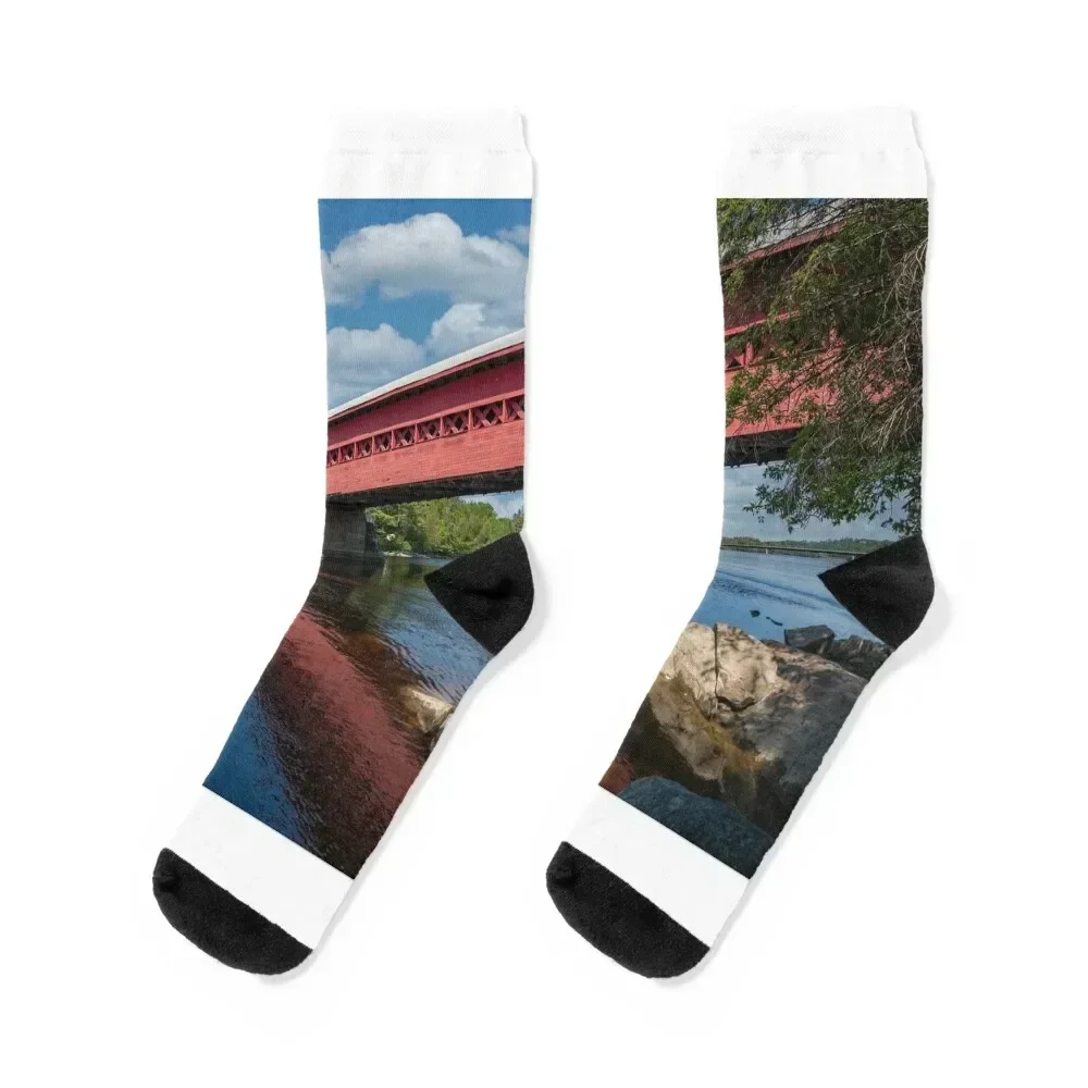 

Covered Bridge Socks man ankle custom sports kids Luxury Woman Socks Men's