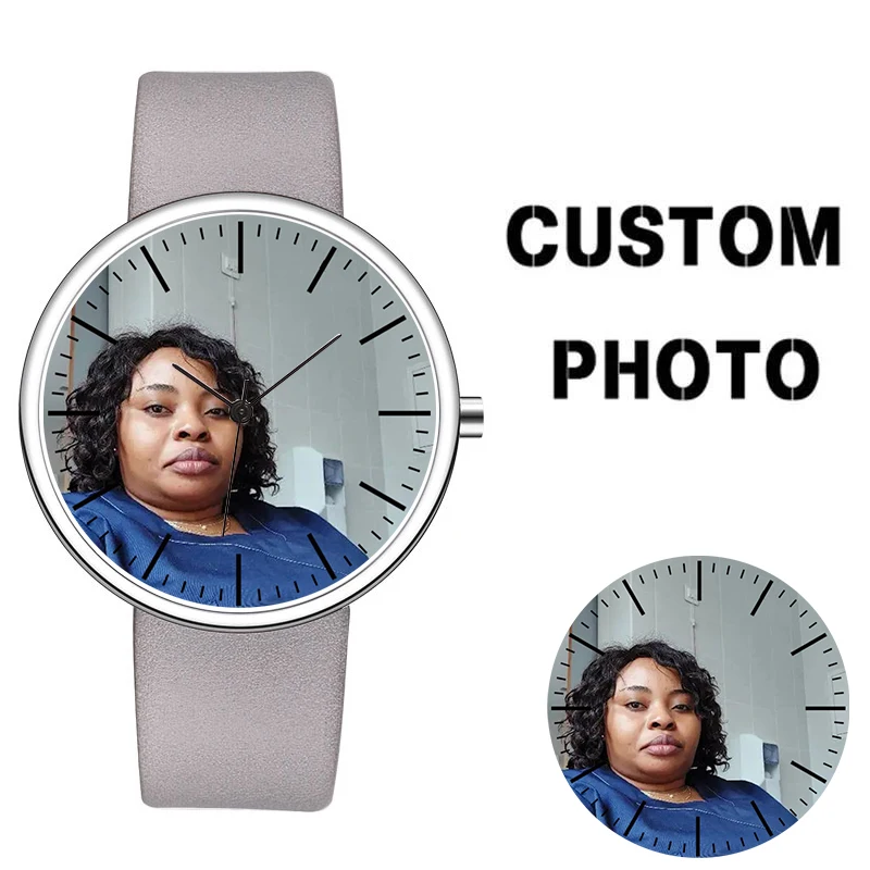 Personal Picture Printing Watch Custom Made Design Boyfriend Girlfriend Family Memory Photo Customised Watch Gift