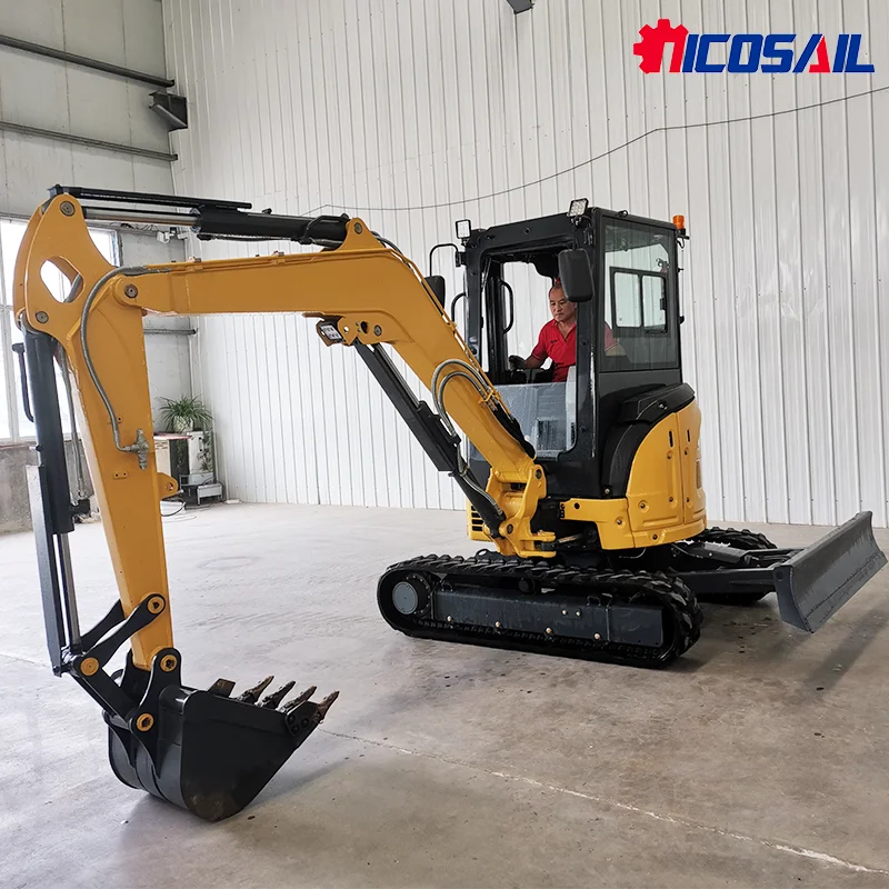 

Free Shipping Mini Excavator Manufacturer New 3.5Ton Farm Small Digger EPA Engine 3 Ton Kubota Crawler Mini Excavator for Sale