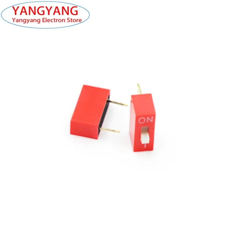 5pcs New Slide Type Switch 1 2 3 4 5 6 7 8 9 10 12 Bit 2.54mm Position Way DIP Red Pitch Toggle Switch Red Snap Dial Switch