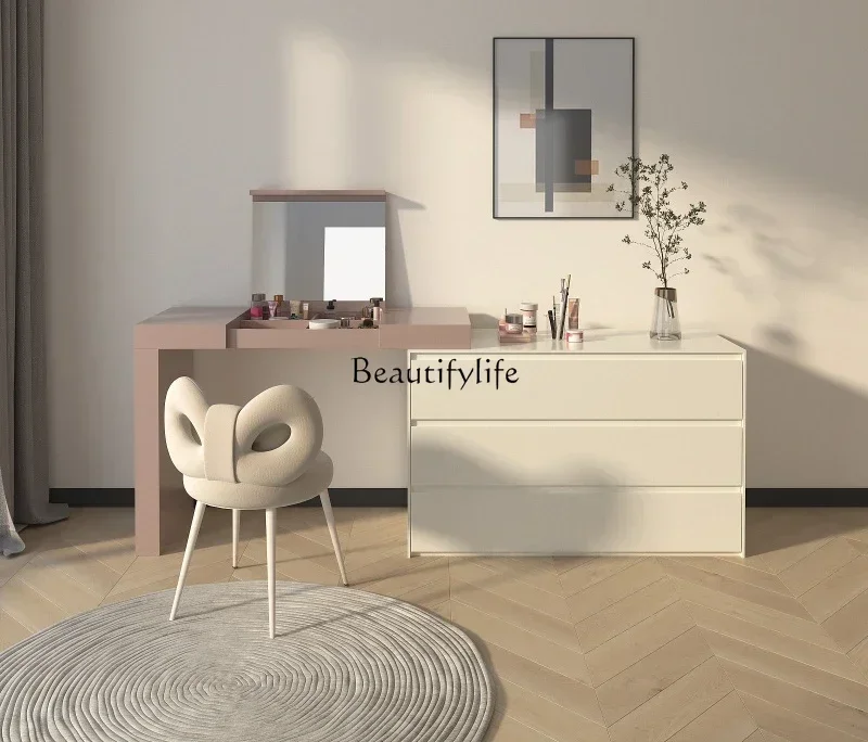 Nouveau Commode de peinture bureau double usage bout de lit table de maquillage simple