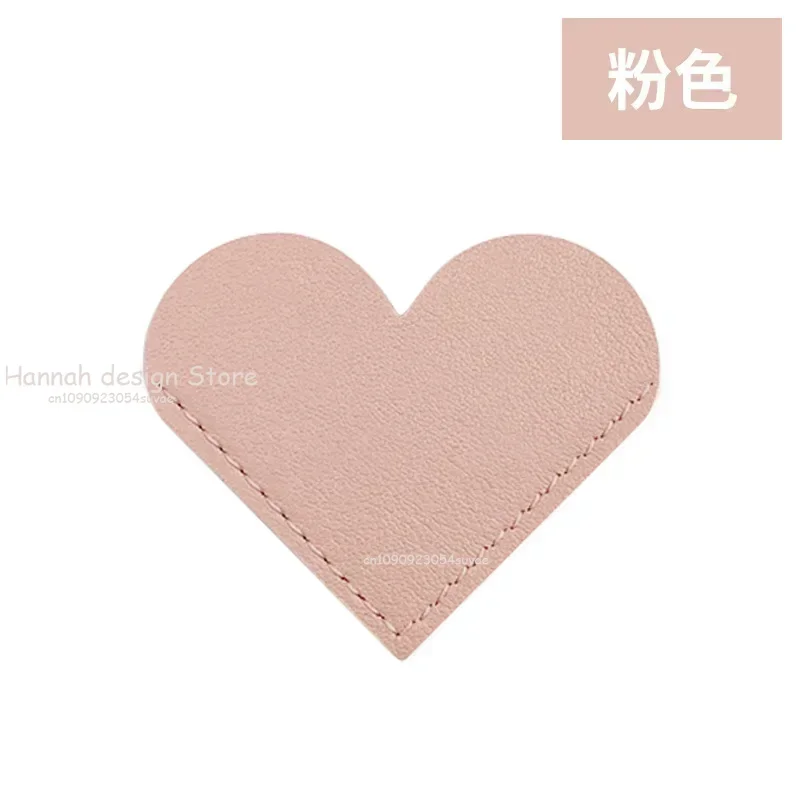 Fashion Leather Love Heart Bookmarks For Student Book Holder Binder Index Divider Reader Stationery Office School Supplies