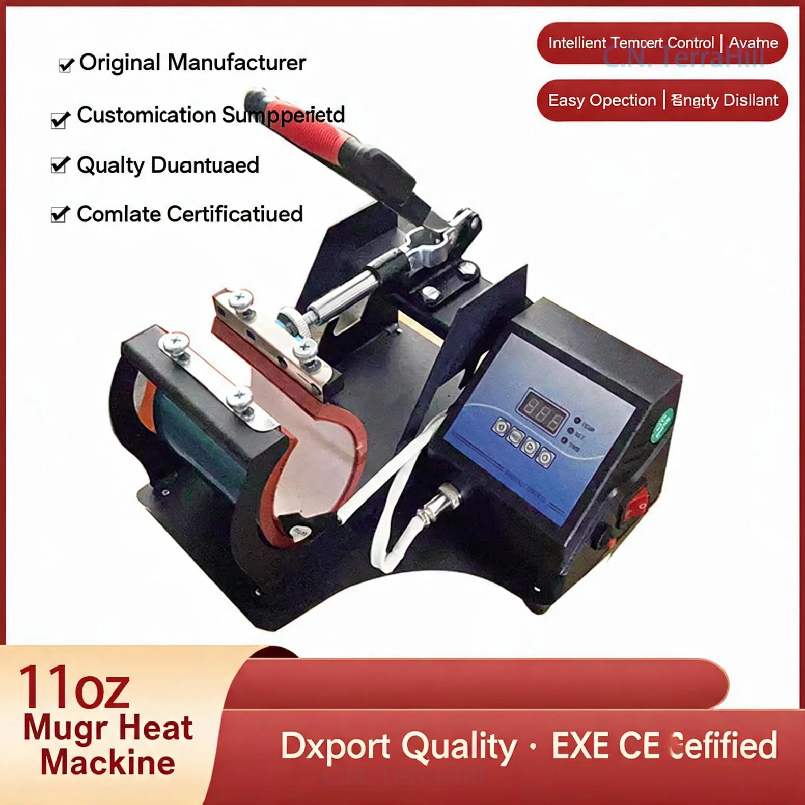 Mug Heat Press Machine Digital Cup Transfer Printer for Sublimation Coating Mugs DIY Logo Photo Printing