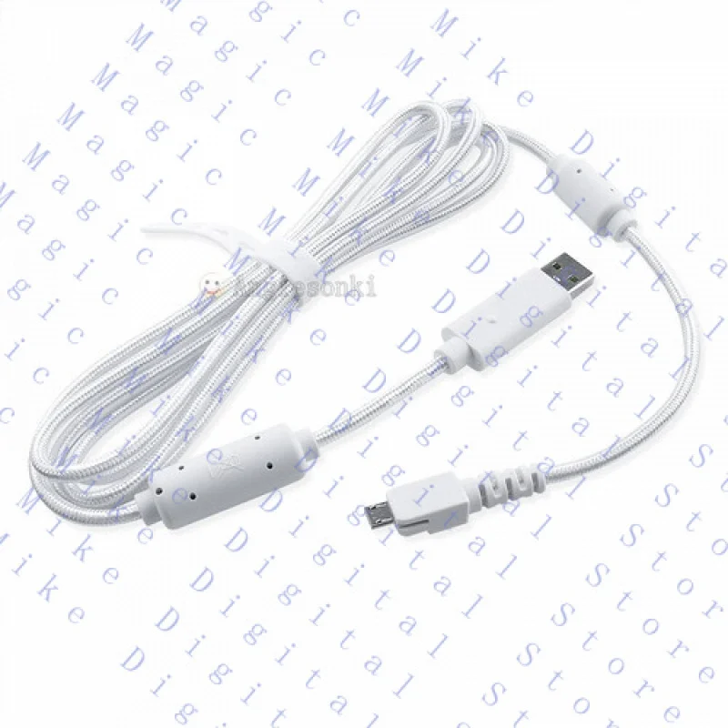 H  NEW white USB cable for Razer Raiju ergonomic PS4 gaming controller gamepad