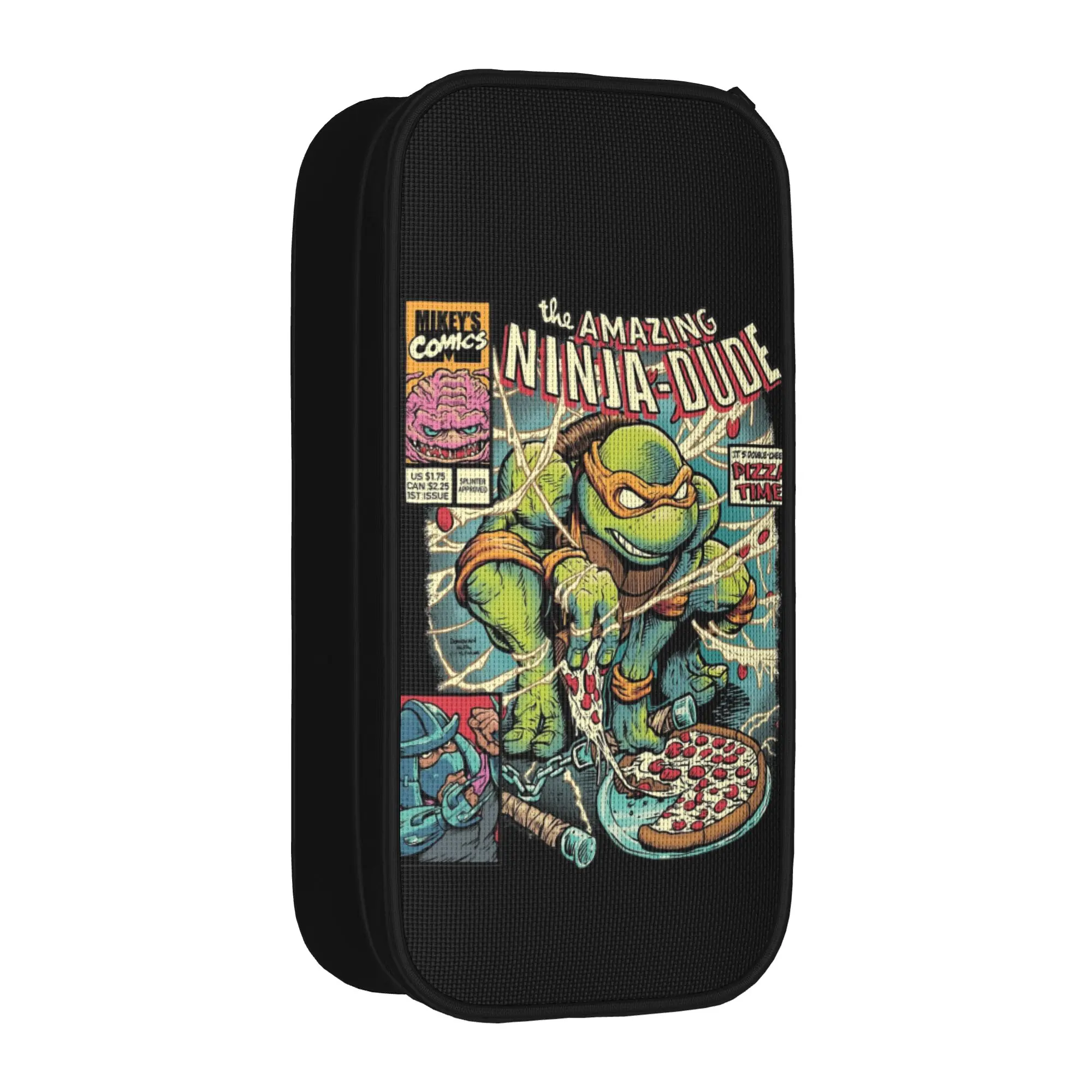 Fun The Amazing TMNT T-Turtles Dude Pencil Cases Pencilcases Pen Holder for Girls Boys Big Capacity Bag Cosmetic Stationery