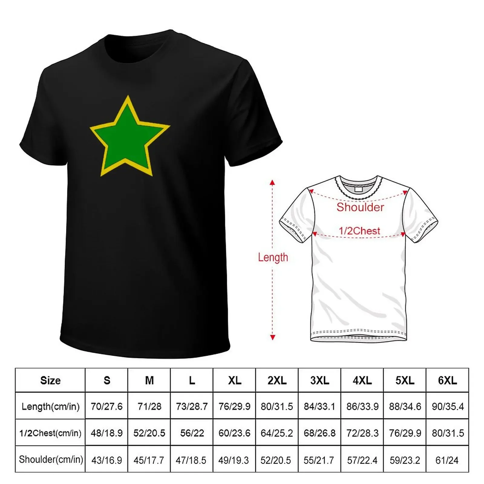 jotaro's star part 6 T-Shirt hippie clothes anime clothes tops anime tshirt plain t shirts men