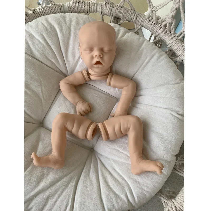 18 นิ้ว Reborn ตุ๊กตาชุดทารกแรกเกิด Sleeping Baby Touch ไวนิลตุ๊กตาเปล่าชุดอะไหล่ Hand Made DIY ของเล่น Bebe Reborn
