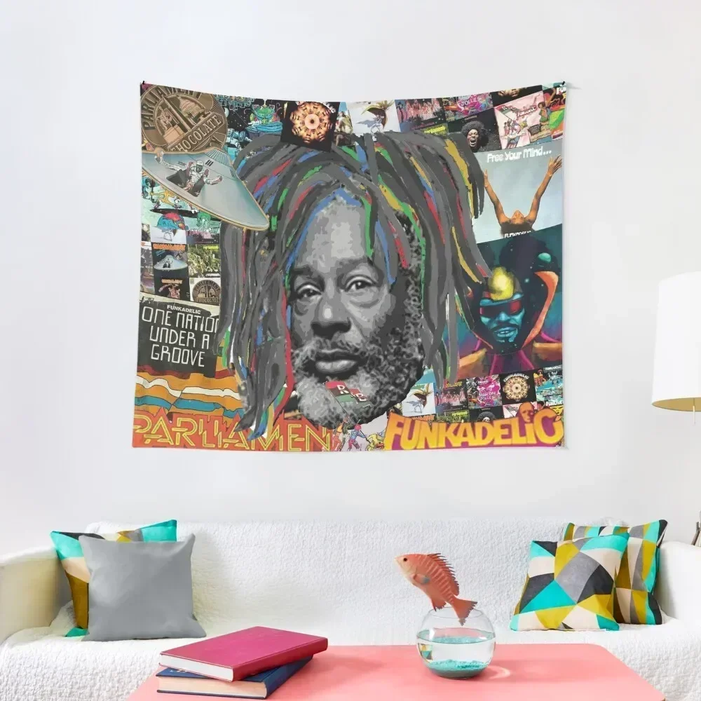 GEORGE CLINTON SCRAPBOOK Tapestry Decorative Wall Wall Hangings Decoration Room Decor Cute Room Decor For Girls Tapestry