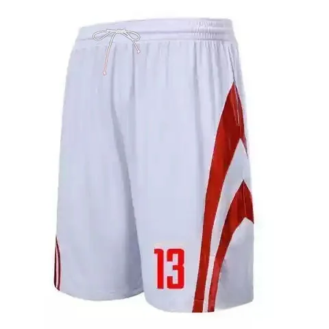Sommer-Bestseller Herren Vertikaler Stern-Print Seitenstreifen Mesh Basketball-Shorts Schnelltrocknende Weiße Sport-Workout Fünf-Punkt-Shorts – Detail 14