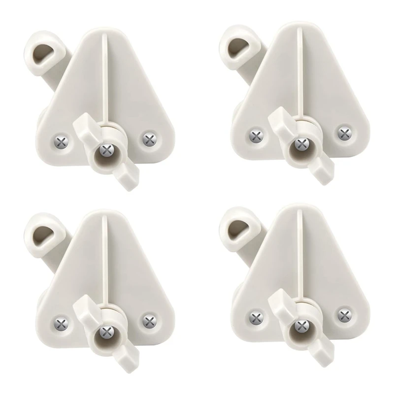 Pontoon Gate Latch Replacement Kit,4Pcs Pontoon Gate Latch Fits 1-1.25 Inch Frames Boat Door Latches Fits Hinged Doors