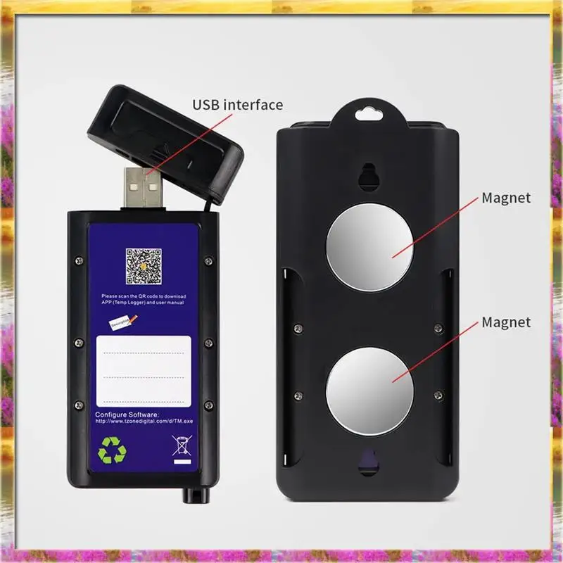 【سعر AB07 】Tempo06 -100 ° C مسجل بيانات درجة الحرارة المنخفضة الرقمية 32000 نقطة بلوتوث USB مسجل درجة الحرارة Forcold Chain St
