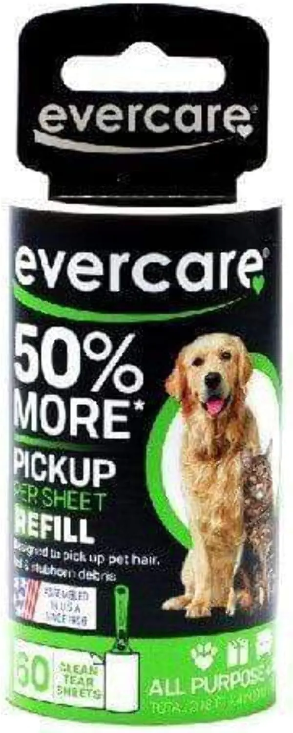 

60 Layer Lint Roller Refill for Pet Hair Removal, Reusable and Effective Cleaning Tool