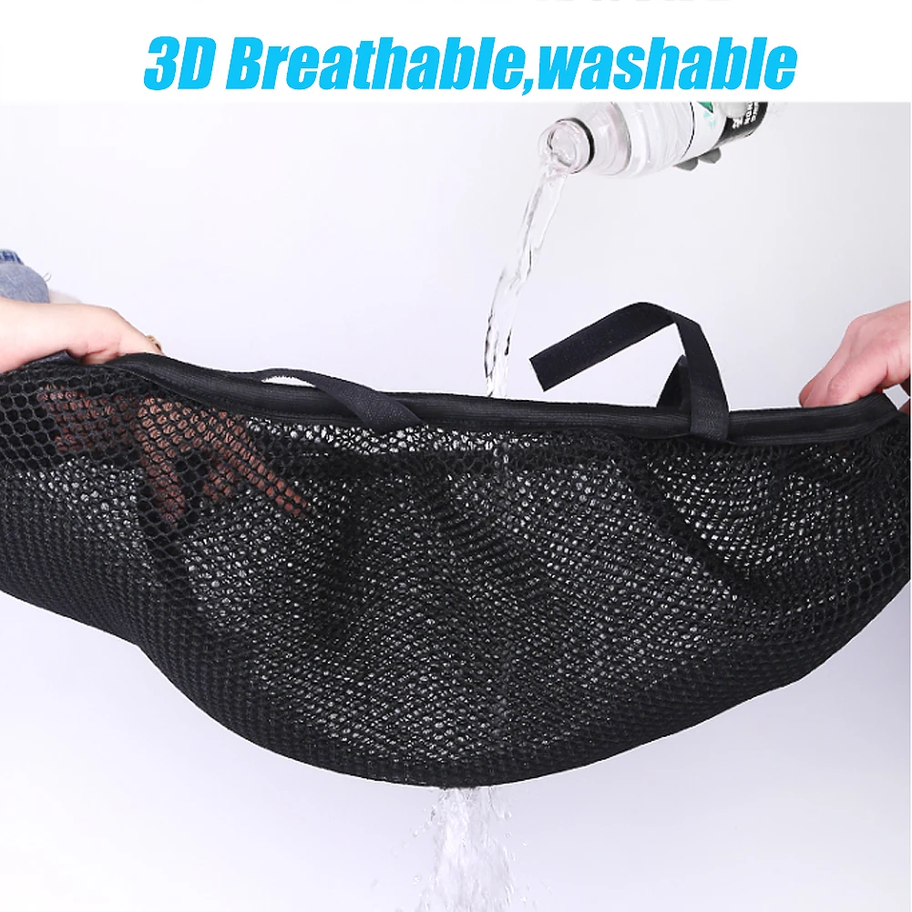 Motorcycle 3D For Piaggio Beverly 300 400 Nylon Fabric Saddle Seat Cover Breathable Sunscreen Mesh Protecting Cushion