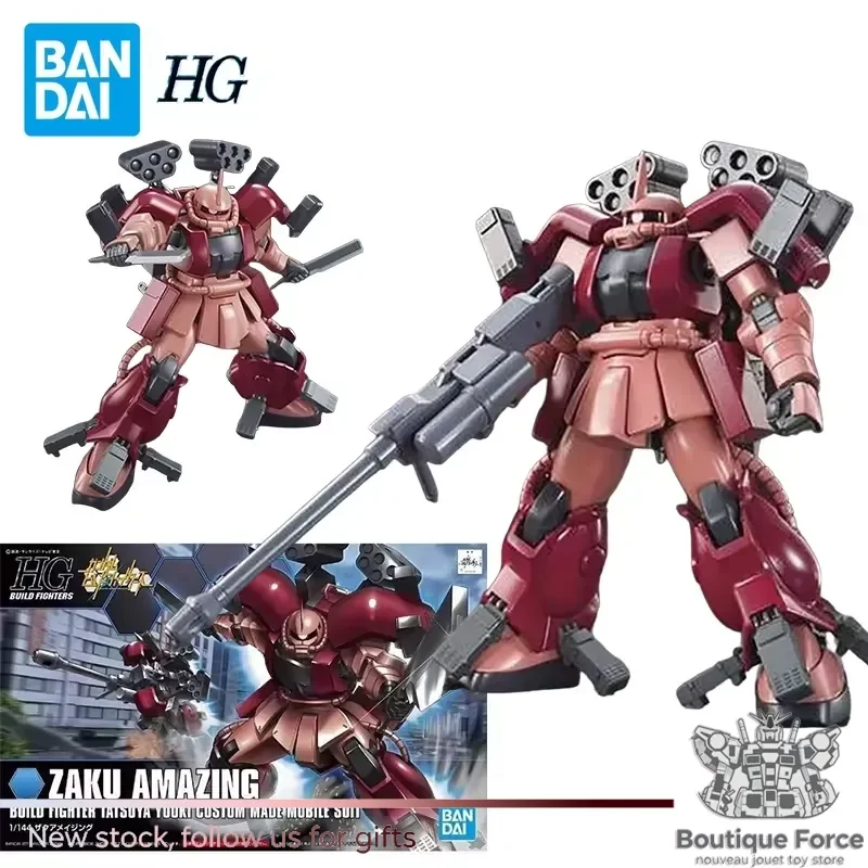 

Bandai HGBF002 1/144 Zaku Amazing Action Figure Tatsuya Yuuki Custom Mobile Suit Gundam Anime Model Figure