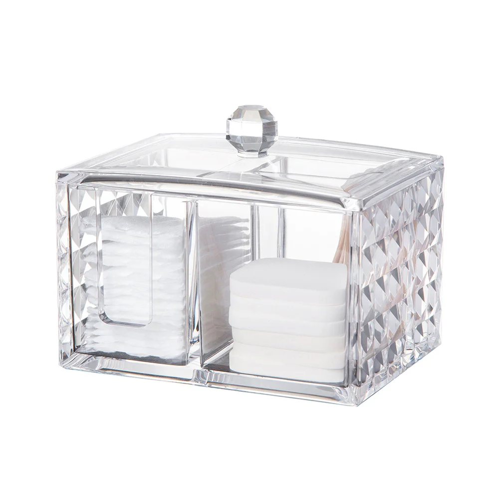 Multifunctional Transparent Acrylic Cosmetics Storage Box Bathroom Bedroom Organizer Jewelry Lipstick Eyebrow Pencil Holder