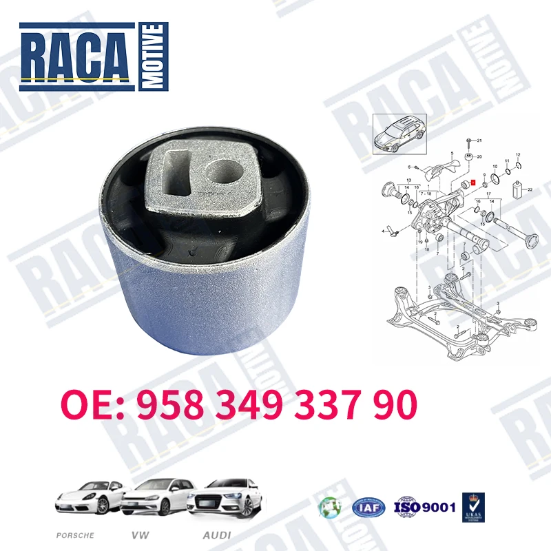 

Резиновая втулка переднего дифференциала для Porsche Cayenne 92A 95834933790 958 349 337 90