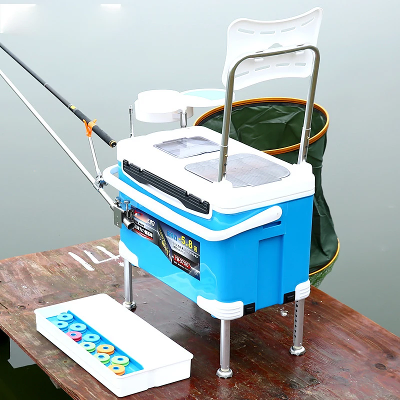 Four Leg Lifting Multi-functional Fishing Box Platform Fishing Box Fishing Gear Fishing Bucket Lengthening Lifting Leg