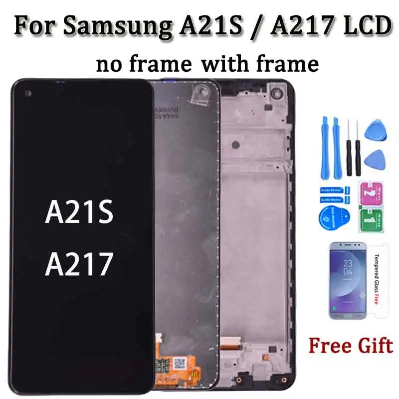 

6.5 inches For Samsung A21S LCD Display A217 A217F A217M LCD Replacement Repair Screen Touch Digitizer Assembly