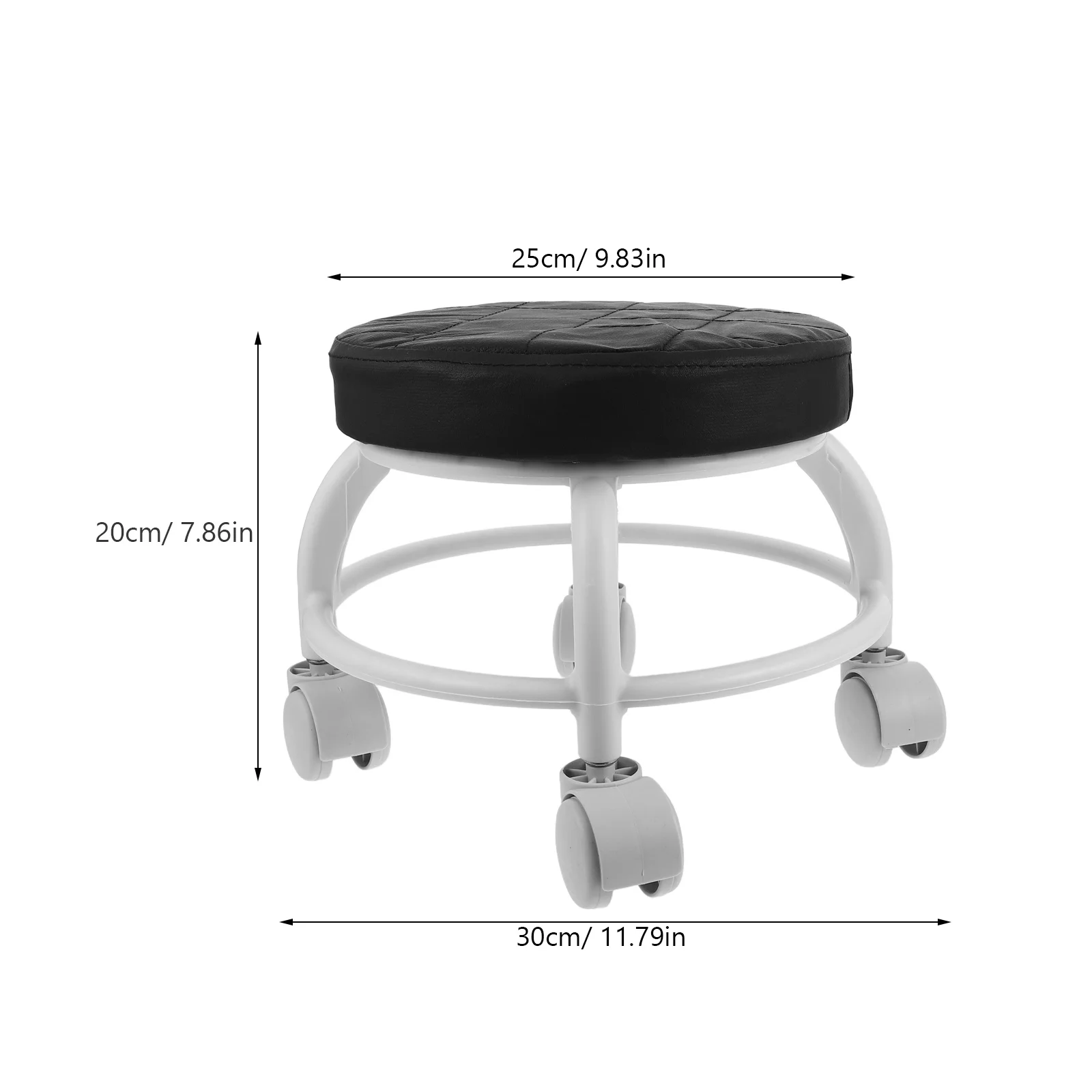 低転がりスツール ユニバーサルホイール PUシート 静音 移動式 ペディキュア サロン スパ 美容トリートメント 製図作業台 ヘビーデューティー