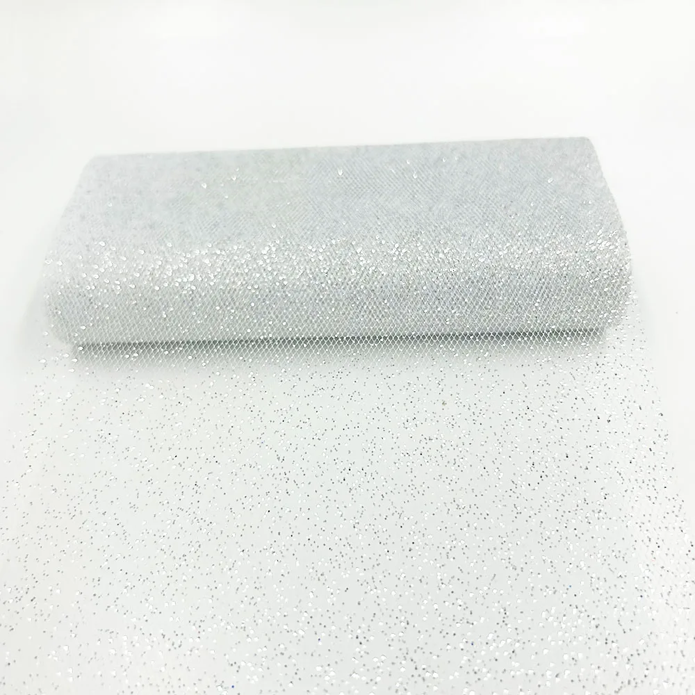 15cm X 10 jardów Błyszczący tiulowy materiał w rolce Szarfy na krzesła Łuk Bieżnik na stół Swag DIY na wesele Impreza urodzinowa Dekoracja