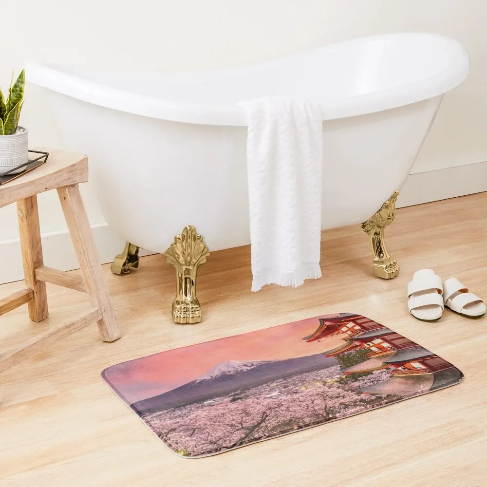 

Mount Fuji Bath Mat Accessories Sets For The Bathroom Rugs Baths Non-Slip Bathroom Non-Slip Bathtub Mat