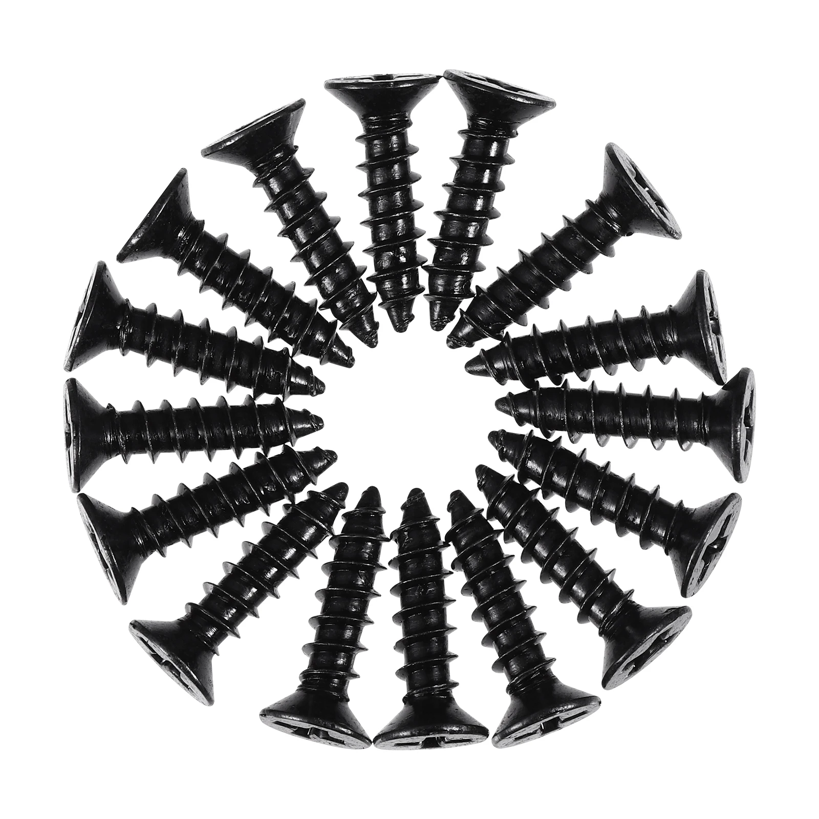 

100Pcs Carbon Steel Screws Flat Head Cross Self-Tapping Screws M4x16 for Home Repair Drywall Drywall Nail Self-Tapping Screw