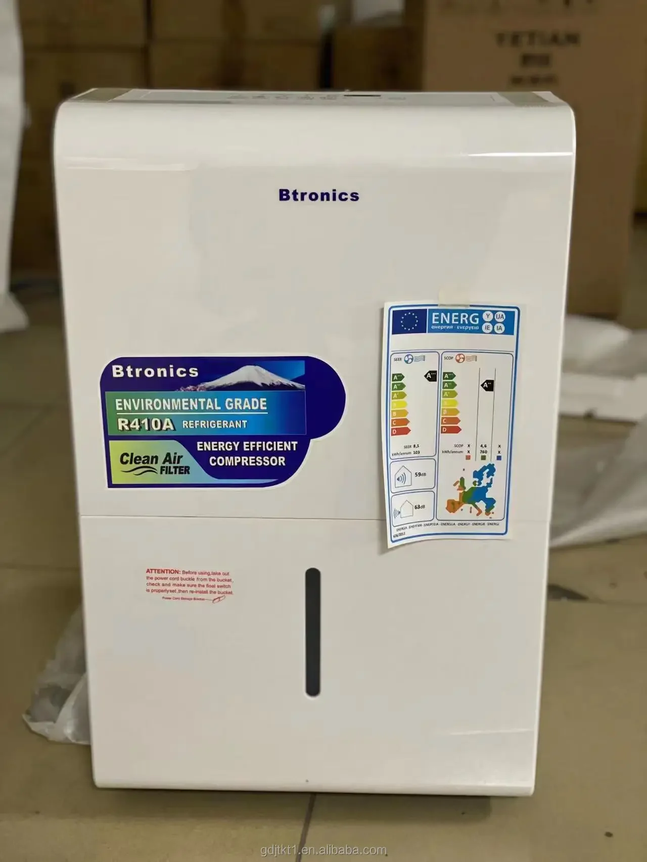 Desumidificador portátil com filtro ativo do carbono, desumidificador da sala, dessecante, gel do silicone, 30L, 50L, 110V, 220V