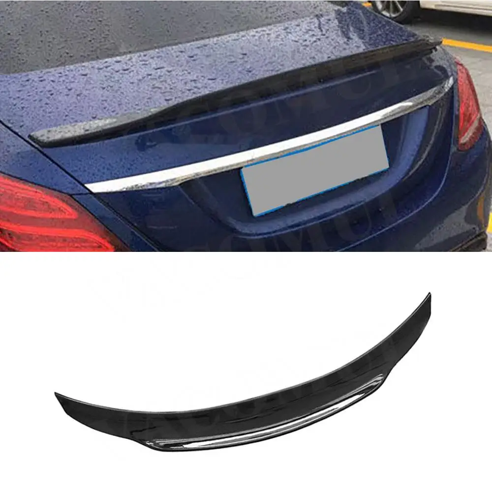 

VACOMUL ABS Gloss Black Carbon Look Rear Spoiler for Benz C Class W205 C63 AMG Sedan 2015-21 Car Trunk External Decor Car