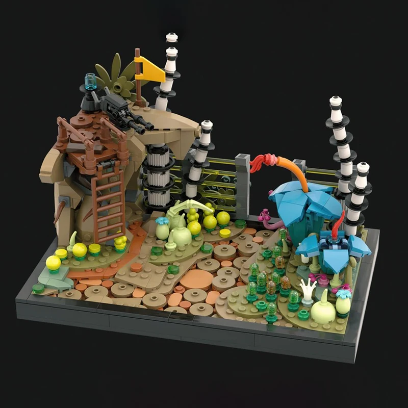 Exquisito nuevo producto, bloque de construcción MOC, escena planetaria, modelo No. 66 tecnología de comando juguete modular para niños conjunto de ensamblaje DIY