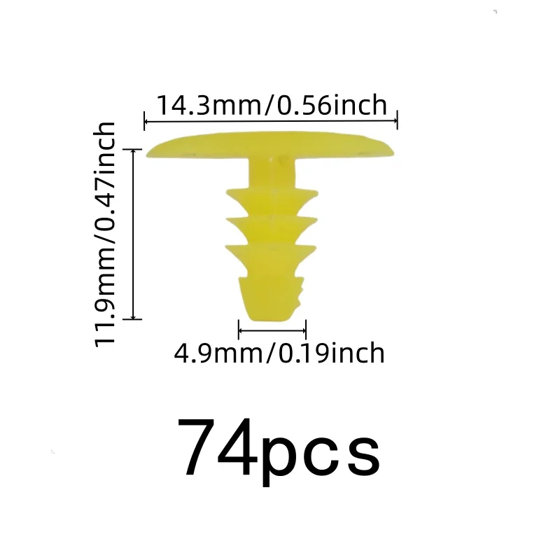 74 pcs Windproof Strip Clips, Frame Seal Fixing, Easy One-Step Install, Durable UV Resistant, Multipurpose