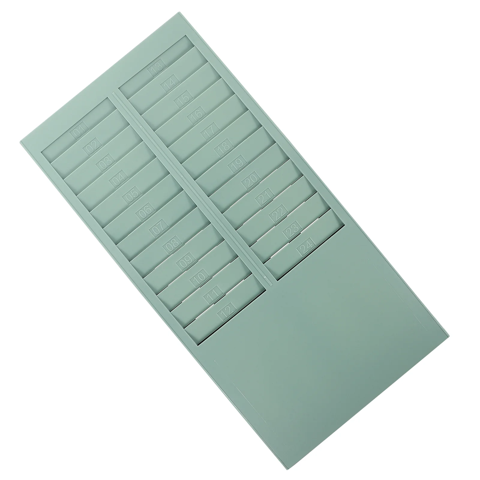 24 Slots Attendance Cards Machine Accessory Key Holder Offical Organizer for Time Storage Rack Display Stand