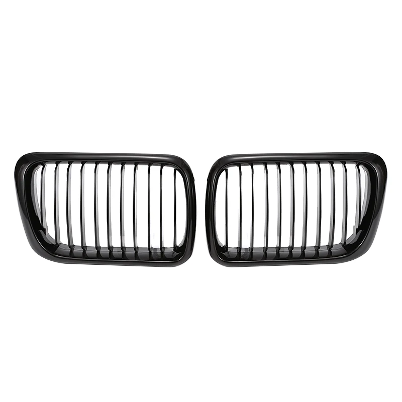 

Front Air Intake Grill Bumper Kidney Grille Fit For BMW E36 318i 320i 325i 97-98 Car Grille Kidney Gloss Black Racing Grills